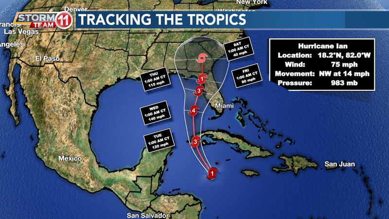 Reaching major hurricane status before entering the Gulf