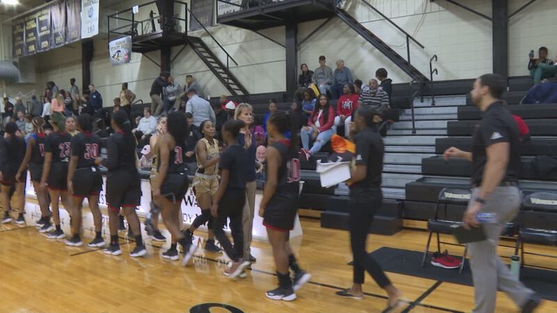 EMCC and ECCC in the handshake line after the Warriors win.