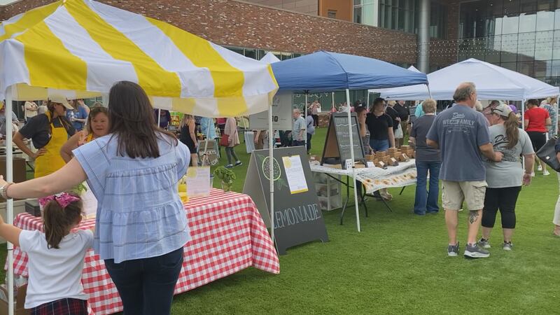 People of Meridian, MS visit vendors at The Night Market