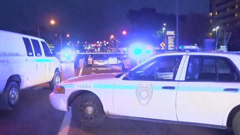 The shooting scene on State Street (Photo Source: WLBT-TV)