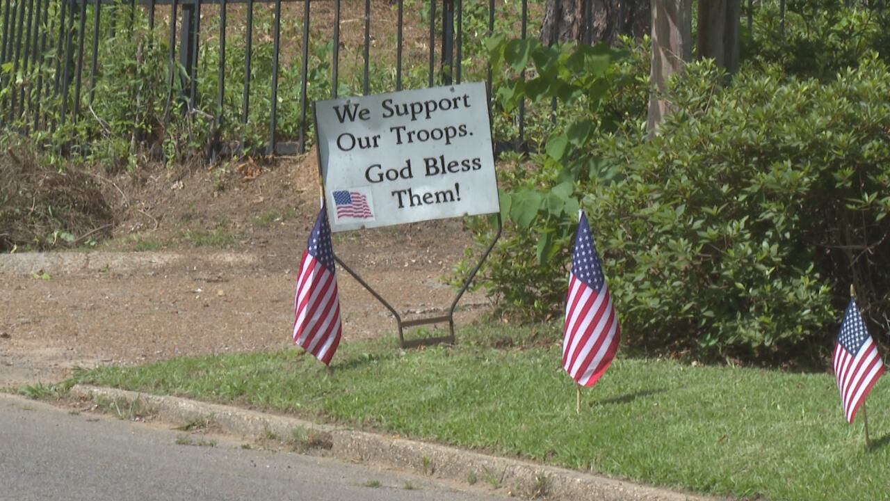 American Flags line Poplar Springs Drive in honor of Memorial Day - Vimarsana News